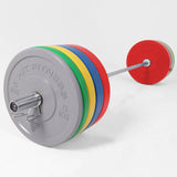 Hit Fitness 170kg Coloured Bumper Plates Weight Set