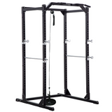 Hit Fitness F100 Pro Power Rack with Cable Pulley System