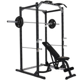 Hit Fitness Athletic Pack 80kg | Rack - Bench - Cast Iron Discs