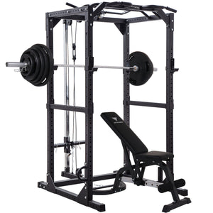 Hit Fitness F200 Pro Power Rack with Cable Pulley 120kg Radials