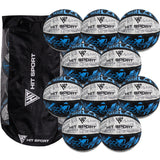 Hit Sport Basketball (10 Pack with Carry Bag) | Size 5 (Blue)