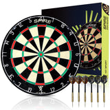 Hit Sport Spire Dartboard with 6 Steel Tip Darts - Box