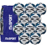 Mitre Impel One Football (Size 5) | 10 Pack + Bag