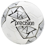 Precision Fusion FIFA Basic Training Football | Size 5 (White / Silver)