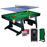 Riley 6ft Folding Snooker Table 4 in 1 | Snooker, Pool, Table Tennis & Darts