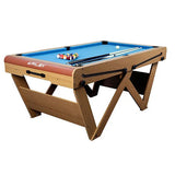 Riley 6ft Rolling/Lay Flat Folding Pool Table