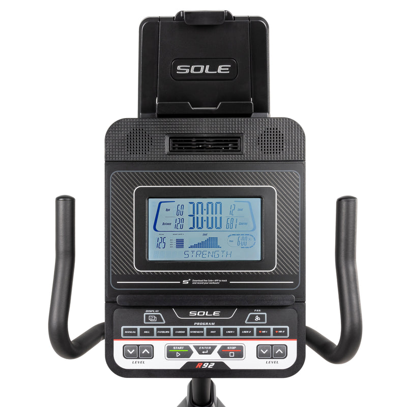 Sole R92 Recumbent Cycle Bluetooth McSport Ireland