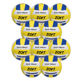 Zoft Official Club Size and Weight Volleyball | 10 Pack