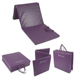 Fitness Tri-Fold Mat | Purple 6' x 2' x 50MM Image McSport Ireland