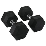 Hit Fitness Rubber Hex Dumbbells | 50Kg