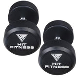 Hit Fitness Round Rubber Dumbbells | 2.5Kg