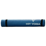 HIT Yoga / Stretch Mat With Strap | 4mm (Blue) Image McSport Ireland