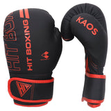 Hit Fitness Kaos Boxing Gloves (Black & Red)