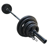 Hit Fitness Olympic Cast Iron Tri-Grip Set | 95kg 6ft Bar