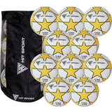 Hit Sport Training Football 320g (Under 11) | 10 Pack + Bag