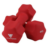 Hit Fitness Neoprene Studio Dumbbells | 4kg Pair