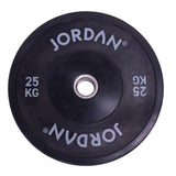 Jordan Fitness HG Black Rubber Bumper Plate 25kg