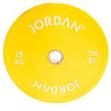 Jordan Fitness Coloured Rubber Bumper Plate 15kg